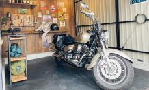 カクイチがお客様のガレージや倉庫の夢を叶えます！バイク仲間がご来店してくれました！