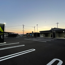 夕刻のA-SITE木更津と金木橋（かねきばし）