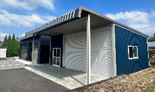 広スペースハウスの新色 ネイビー初受注！