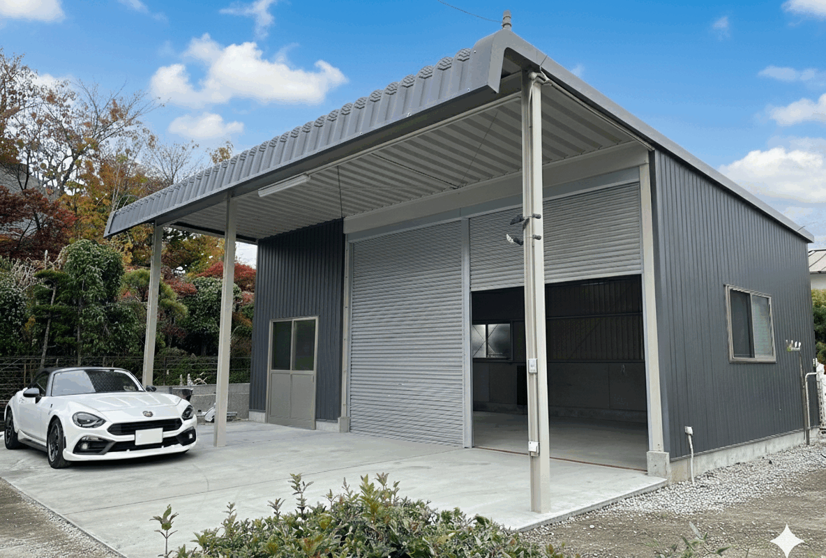 HKS-3031屋根延長施工例！！お客様の用途やご希望に合わせた仕様✨