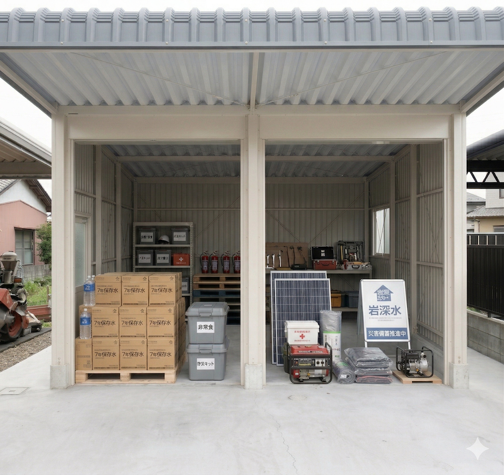 カクイチの防災倉庫