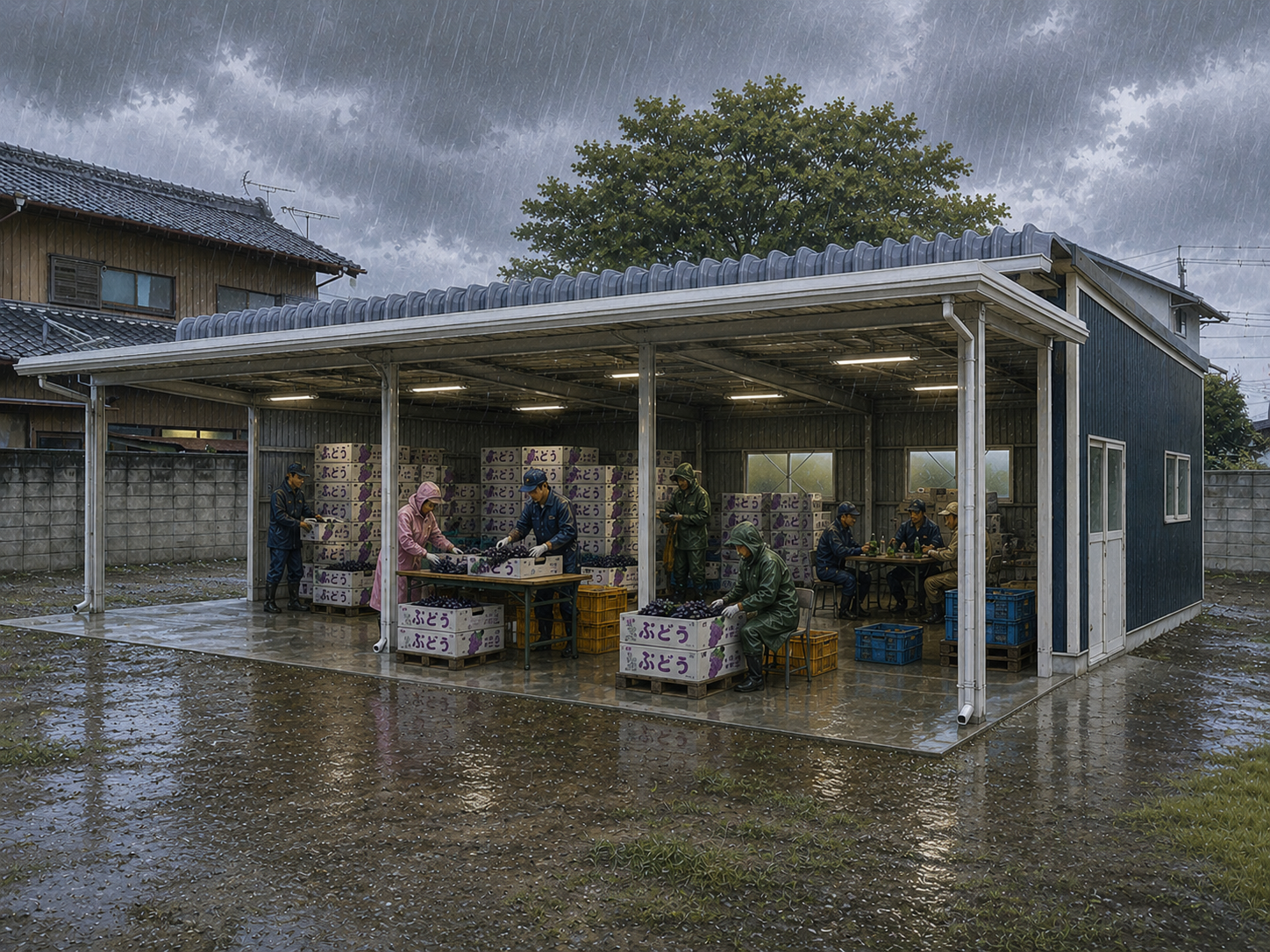 【農家必見】梅雨時期の雨の日に相談！最強カクイチ鉄骨倉庫の魅力