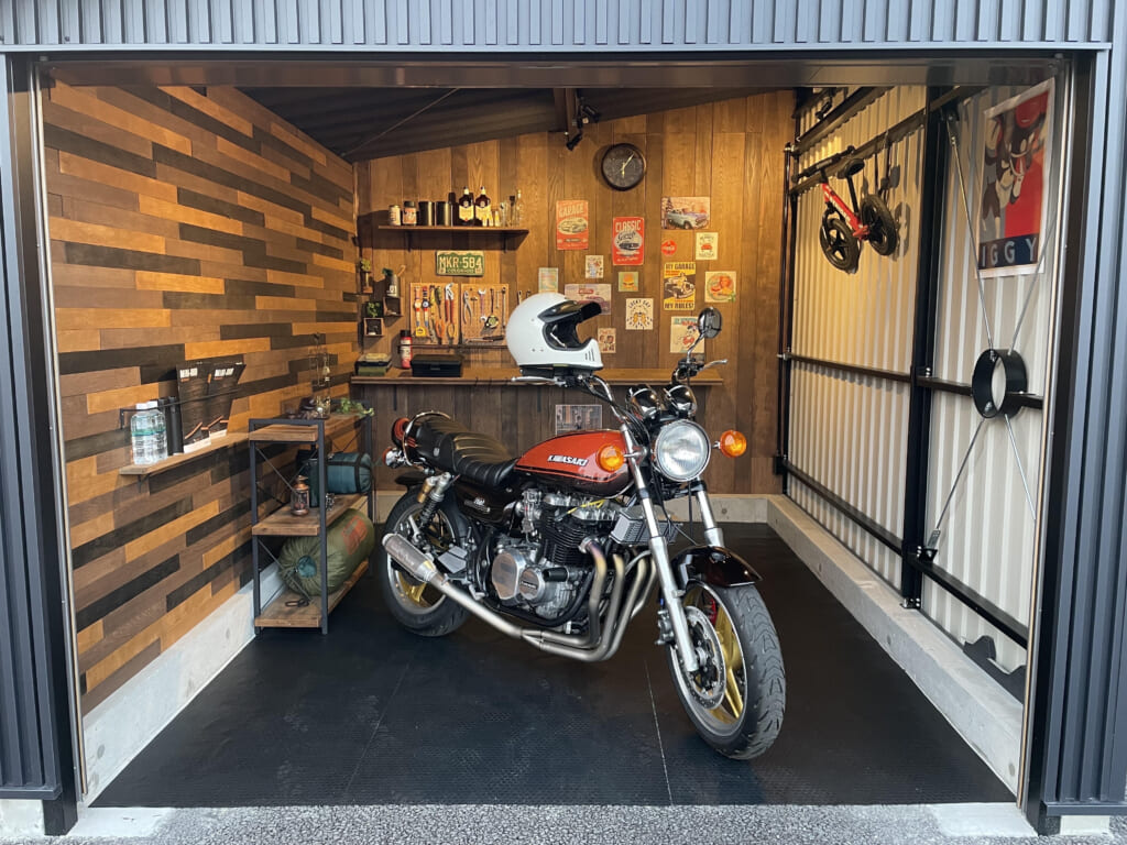 バイクガレージの写真
