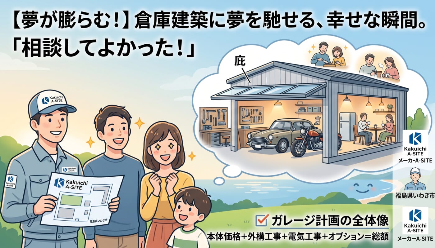【現場のリアル】ガレージに庇(ひさし)は付ける？外構・電気など、本体以外にかかる費用の話