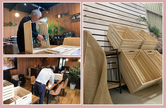 最終　古道おしゃれな木材ディスプレイ早い者勝ち ディスプレイスタンド 木製 おしゃれ 天然木 卓上 机上 棚