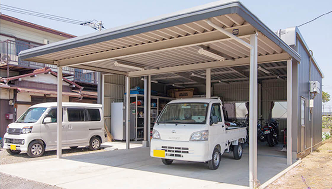 屋根が二重になったおかげで、真夏に整備作業をしていても、驚くほど涼しく過ごせました